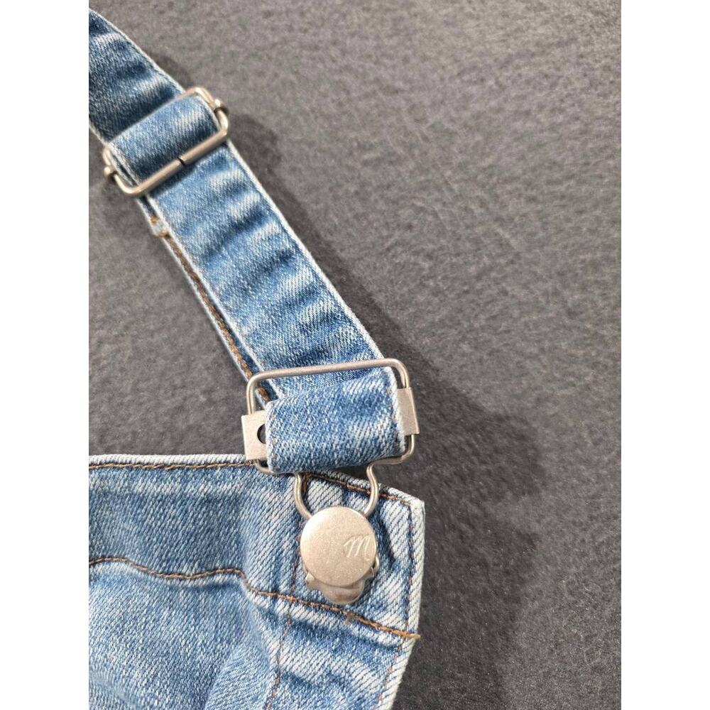 Madewell Denim Overalls Blue Medium Wash Skinny Stretch Jeans Casual XL A008858 - Picture 9 of 12